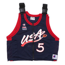 AWESOME BOY &times; Ichiryu made Remake Baseball Vest (USA) NAVY画像