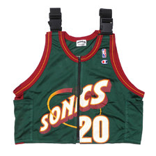 AWESOME BOY &times; Ichiryu made Remake Baseball Vest (SEATTLE) GREEN画像