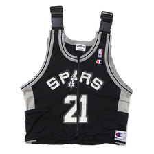 AWESOME BOY &times; Ichiryu made Remake Baseball Vest (SAN ANTONIO) BLACK画像