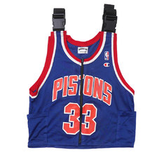 AWESOME BOY &times; Ichiryu made Remake Baseball Vest (DETROIT) BLUE画像