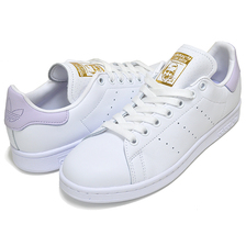 adidas STAN SMITH W FTWWHT/PRPTNT/GOLDMT FU9634画像