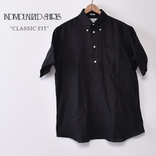 INDIVIDUALIZED SHIRTS S/S CLASSIC FIT BD SHIRT PULLOVERS / LINEN / BLACK画像