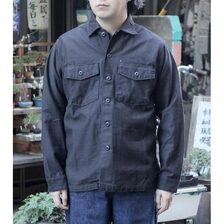 orslow US ARMY SHIRT BLACK 03-8045-61画像
