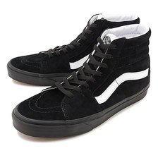 VANS PIG SUEDE SK8-HI BLACK/BLACK VN0A4BV618L画像