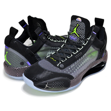 NIKE AIR JORDAN XXXIV LOW PD black/white-vapor green CZ7750-003画像