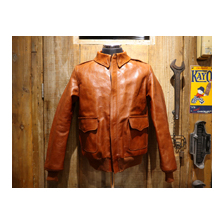 RAINBOW COUNTRY TYPE A-2 ROUGH WEAR CLOTHING CO. W535AC-16159 GENUINE FRONT QUARTER HORSEHIDE画像
