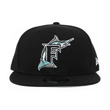 NEW ERA FLORIDA MARLINS 9FIFTY SNAPBACK CAP BLACK NR11591055画像