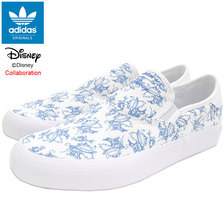 adidas &times; Disney 3MC SLIP SPORT GOOFY Footwear White/Light Blue Originals FV9888画像