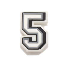 crocs Jibbitz B&W Number 5 10006953画像