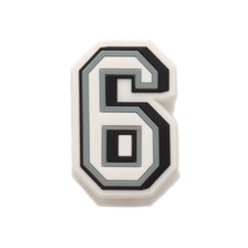 crocs Jibbitz B&W Number 6 10006954画像