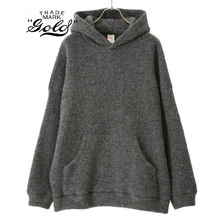 GOLD BOUCLE WOOL KNIT BIG POCKET PULLOVER GL68551画像