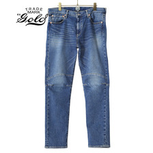 GOLD 12oz. STRECH DENIM 5POCKET SLIM PANTS HARD WASHED GL41936H画像