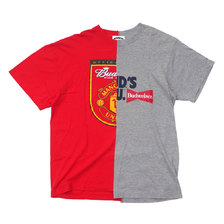 AWESOME BOY &times; Ichiryu made Original Remake Tee RED GREY画像