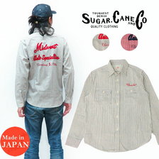 SUGAR CANE ヒッコリー ストライプ ワークシャツ 長袖 SC28543画像