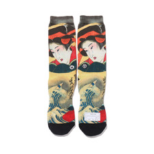 UBIQ &ldquo;IREZUMI&rdquo; SOCKS (Umi to Onna) BLACK UB20-S003-BLK画像