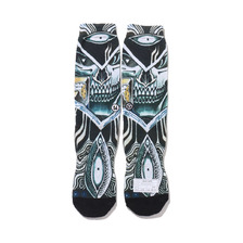 UBIQ &ldquo;IREZUMI&rdquo; SOCKS (Dokuro) BLACK UB20-S002-BLK画像
