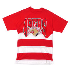 AWESOME BOY &times; Ichiryu made Original Remake Patchework Tee RED画像