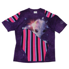 AWESOME BOY &times; Ichiryu made Original Remake Patchework Tee PURPLE画像