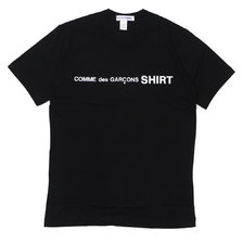 COMME des GARCONS SHIRT Plain With Front Logo Tee BLACK画像