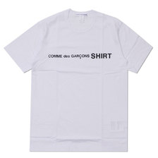 COMME des GARCONS SHIRT Plain With Front Logo Tee WHITE画像