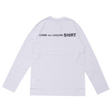 COMME des GARCONS SHIRT Plain With Back Logo L/S Tee WHITE画像