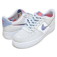 NIKE AIR FORCE 1 LV8 (GS) pure platinum/indigo fog-white CJ4093-001画像