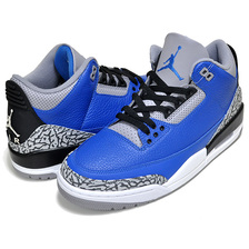 NIKE AIR JORDAN 3 RETRO BLUE CEMENT varsity royal/varsity royal CT8532-400画像