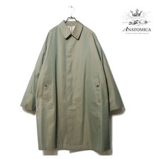 ANATOMICA SINGLE RAGLAN I COAT GABARDINE OLIVE 530-552-01画像
