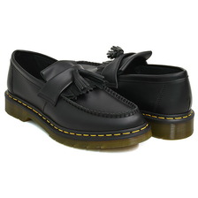Dr.Martens ADRIAN YELLOW STITCH TASSEL LOAFER BLACK SMOOTH 22209001画像