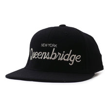 HOOD HAT NEW YORK QUEENSBRIDGE SNAPBACK CAP BLACK画像
