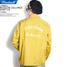 RADIALL LOWELL - REGULAR COLLARED SHIRT L/S -CAMEL- RAD-20AW-SH013画像