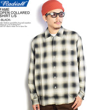 RADIALL FAME - OPEN COLLARED SHIRT L/S -BLACK- RAD-20AW-SH002画像