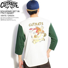 CUTRATE SOUVENIR SET IN 7TH T-SHIRT -WHITE/GREEN- CR-20SS052画像
