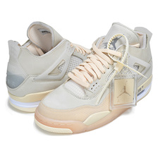 NIKE WMNS AIR JORDAN 4 RETRO SP OFF-WHITE sail/muslin-white-black CV9388-100画像