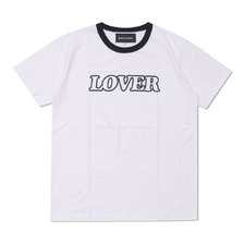 Bianca Chandon LOVER Ringer T-Shirt WHITExBLACK画像