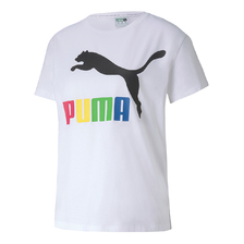 PUMA CLASSICS LOGO SS TEE Puma White-Multi colour OG 595958-92画像