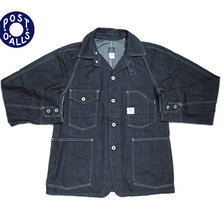 POST OVERALLS 1102-10D 10oz DENIM ENGINEER'S JACKET indigo画像
