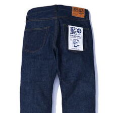 SAMURAI JEANS S500AX 藍+モデルストレート画像