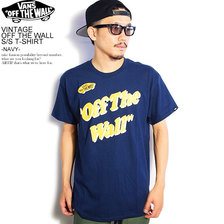 VANS VINTAGE OFF THE WALL S/S T-SHIRT -NAVY- 120K1010100画像