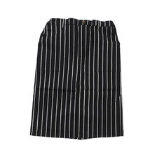 COOKMAN Baker's Skirt STRIPE BLACK画像