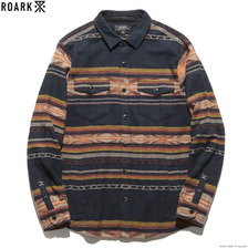 ROARK REVIVAL "ALEUTIA" BLANKET OVERSHIRTS (NAVY) RW508画像