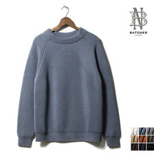 BATONER SIGNATURE MOCK NECK KNIT BN-20FM-037画像