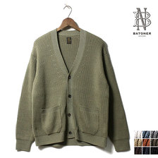 BATONER RIB V-NECK CARDIGAN BN-20FM-035画像