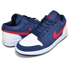 NIKE AIR JORDAN 1 LOW SE USA midnight navy/university red CZ8454-400画像