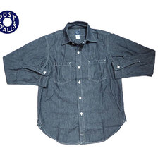 POST OVERALLS 2216 THE POST III-R-W HEAVY CHAMBRAY SHIRTS indigo画像
