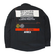 AVIREX LS MULTI FUNCTION SHIRT BLACK 6105138画像