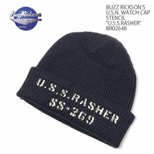 Buzz Rickson's U.S.N. WATCH CAP STENCIL "U.S.S.RASHER" BR02648画像