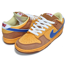 NIKE DUNK LOW PREMIUM SB Brown Ale gold/atlantoc blue 313170-741画像