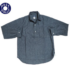 POST OVERALLS 1201 HEAVEY CHAMBRAY No.1 SHIRTS indigo画像