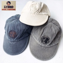 Nigel Cabourn &times; LYBRO ACC-53 EMBROIDERED GLOBE LOGO CAP画像